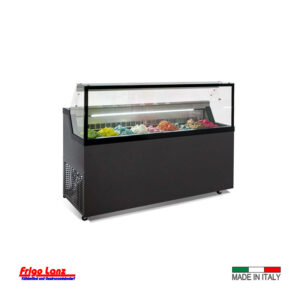 Eisvitrine steckerfertig - Mod. Mirabella H6G -  Fabr. MondialFramec - Auslagefläche für 6 Stk á 5lt-Eisbehälter - Temperaturbereich -5/-20°C